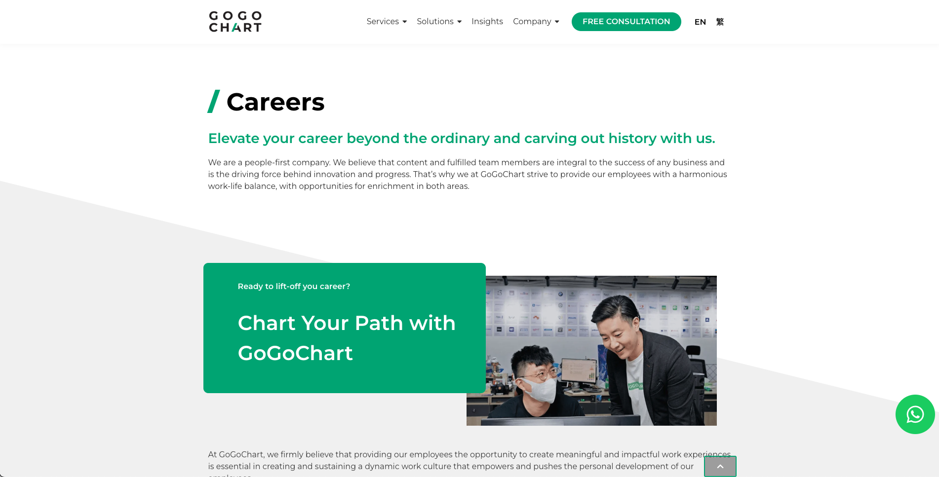 GoGoChart website screen 4